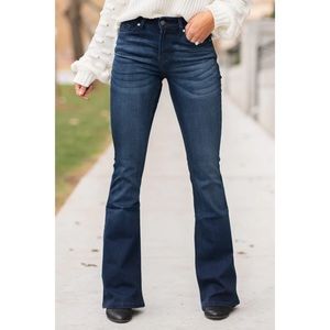 KanCan Trisha Mid Rise Classic Flare Jeans